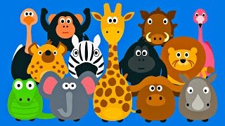 Learning Wild Animals for Kids: Stacking Tsum Tsum Style